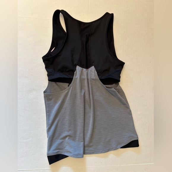 Athleta Freedom Super Charged mesh tank w/ built in sports bra Sz-S Z3 - Picture 7 of 11